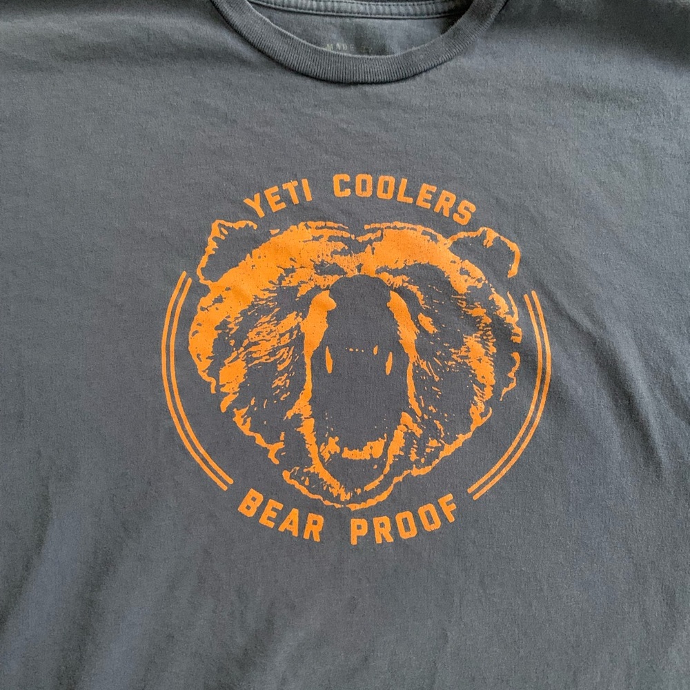 Vintage style YETI cooler bear t-shirt
